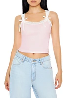 Lace-Trim Cropped Cami