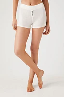 Button-Front Pajama Shorts