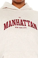 Plus Embroidered Manhattan Hoodie