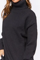 Turtleneck Mini Sweater Dress