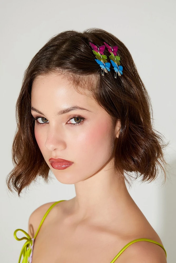 Betsey Johnson Butterfly Clips Set