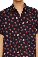 Chocolate Bonbon Print Shirt