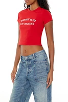 Sunset Blvd Cropped Baby Tee