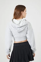 Cropped Corset V-Hem Hoodie