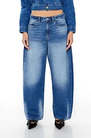 Barrel Mid-Rise Jeans