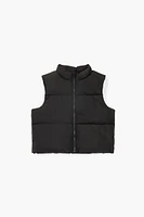 Girls Zip-Up Puffer Vest (Kids)