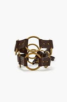 Faux Leather O-Ring Belt