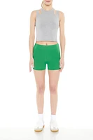 Cotton-Blend Biker Hot Shorts