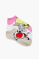 Looney Tunes Ankle Sock Set - 3 pack