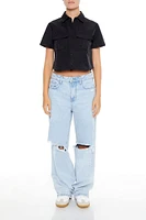 Cropped Pocket Shirt