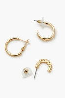 Assorted Hoop Earring Set