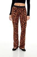 Leopard Print Flare Pants