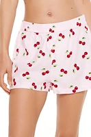 Cherry Print Pajama Shorts