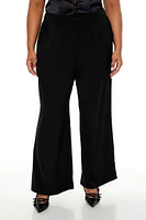 Plus Wide-Leg Trouser Pants