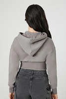 Cropped Bustier Hoodie