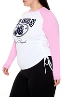 Plus Los Angeles Raglan Top