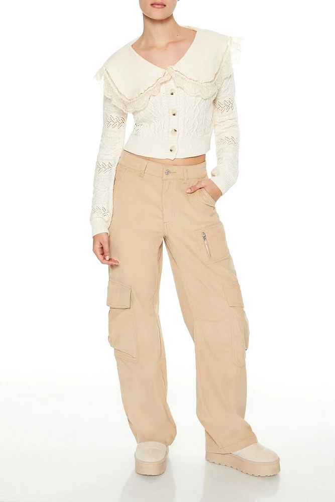 Corduroy Straight Cargo Pants