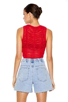 Sheer Mesh Crop Top