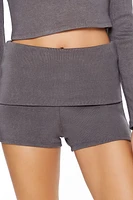 Foldover Biker Shorts