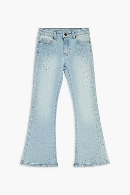 Girls Rhinestone Flare Jeans (Kids