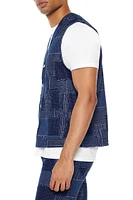 Patchwork Denim Vest