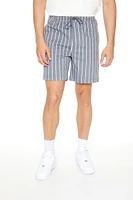 Striped Twill Shorts