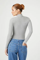 Zip-Up Funnel Neck Bodysuit