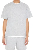Athletic Cropped Short-Sleeve Raw-Cut Tee