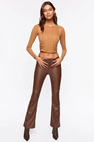 Illusion Neckline Corset Crop Top