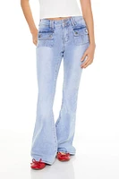 Mid-Rise Flare Jeans