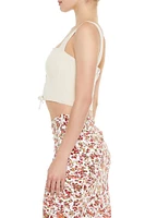 Lace-Up Crop Top