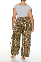 Plus Camo Utility Cargo Pants
