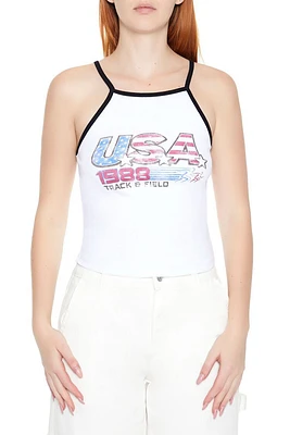 USA 1988 Graphic Ringer Cami