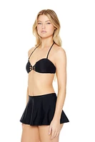 Ricrac-Trim Swim Cover-Up Skirt