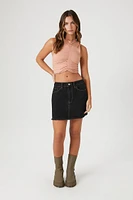 Seamless Ruched Sleeveless Top