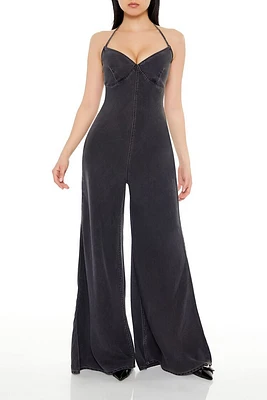 Halter Wide-Leg Jumpsuit