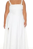 Plus Corset Maxi Dress