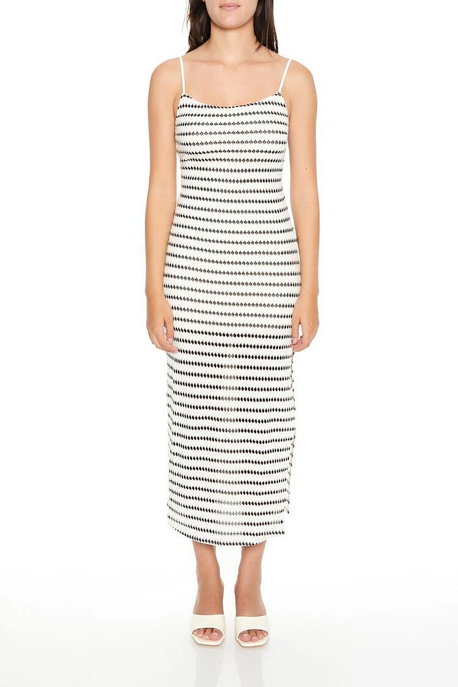 Striped Bodycon Cami Maxi Dress