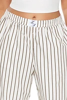 Plus Striped Poplin Pants