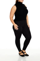 Plus Cotton-Blend Leggings