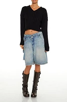 Chunky Knit Cropped Sweater