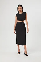 Sleeveless Cutout Midi Dress