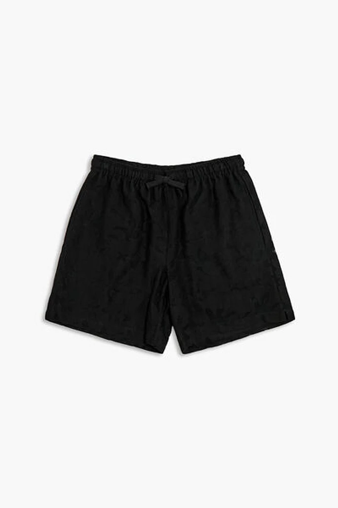 Mid-Rise Drawstring Shorts