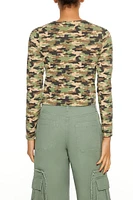 10 Camo Cropped Tee