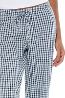 Gingham Drawstring Pants