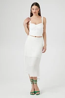 Ruched Sweetheart Tank Top