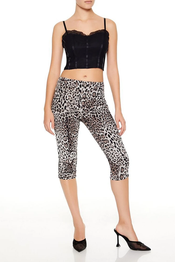 Leopard Print Capri Leggings