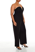 Plus Sweetheart Jumpsuit