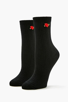 Rosette Crew Socks