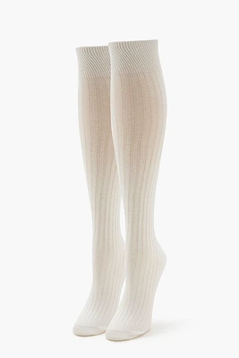 Ribbed Knee-High Socks